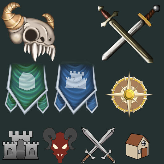 Was possible map icons for Inferna video game